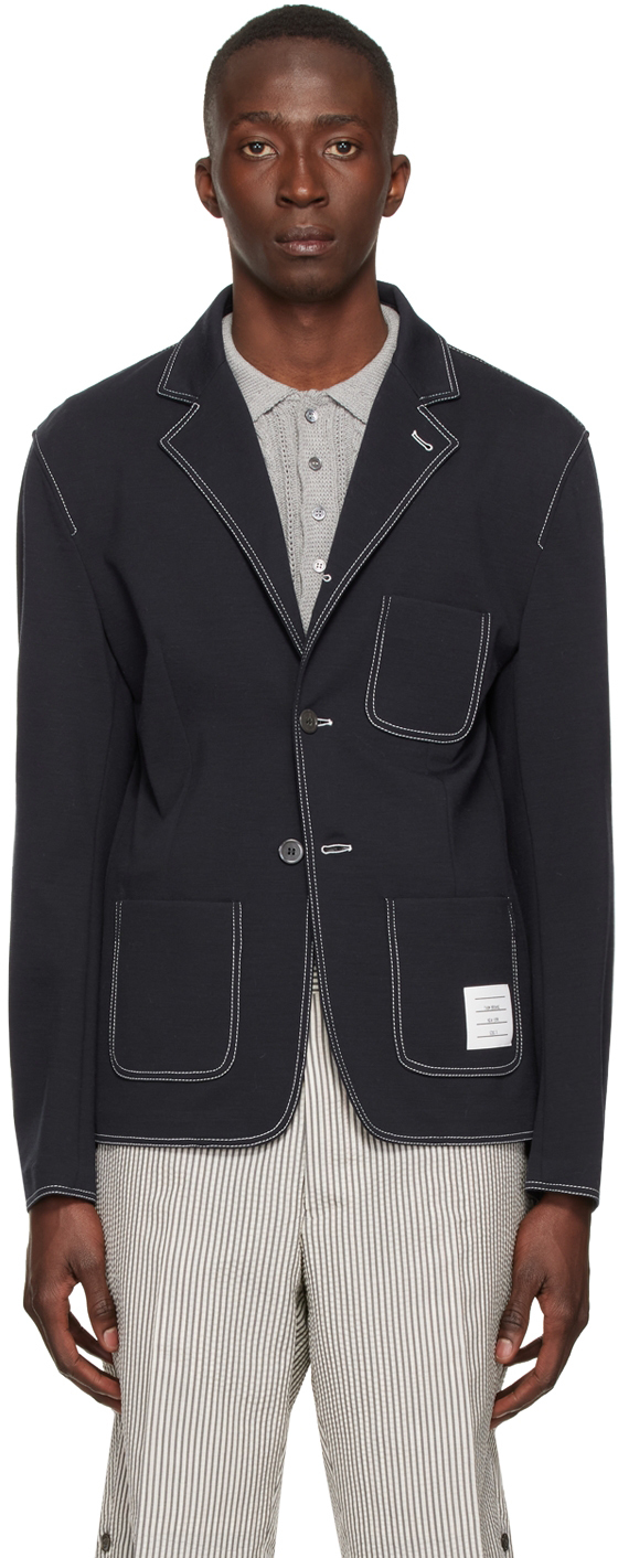 Navy Wool Blazer