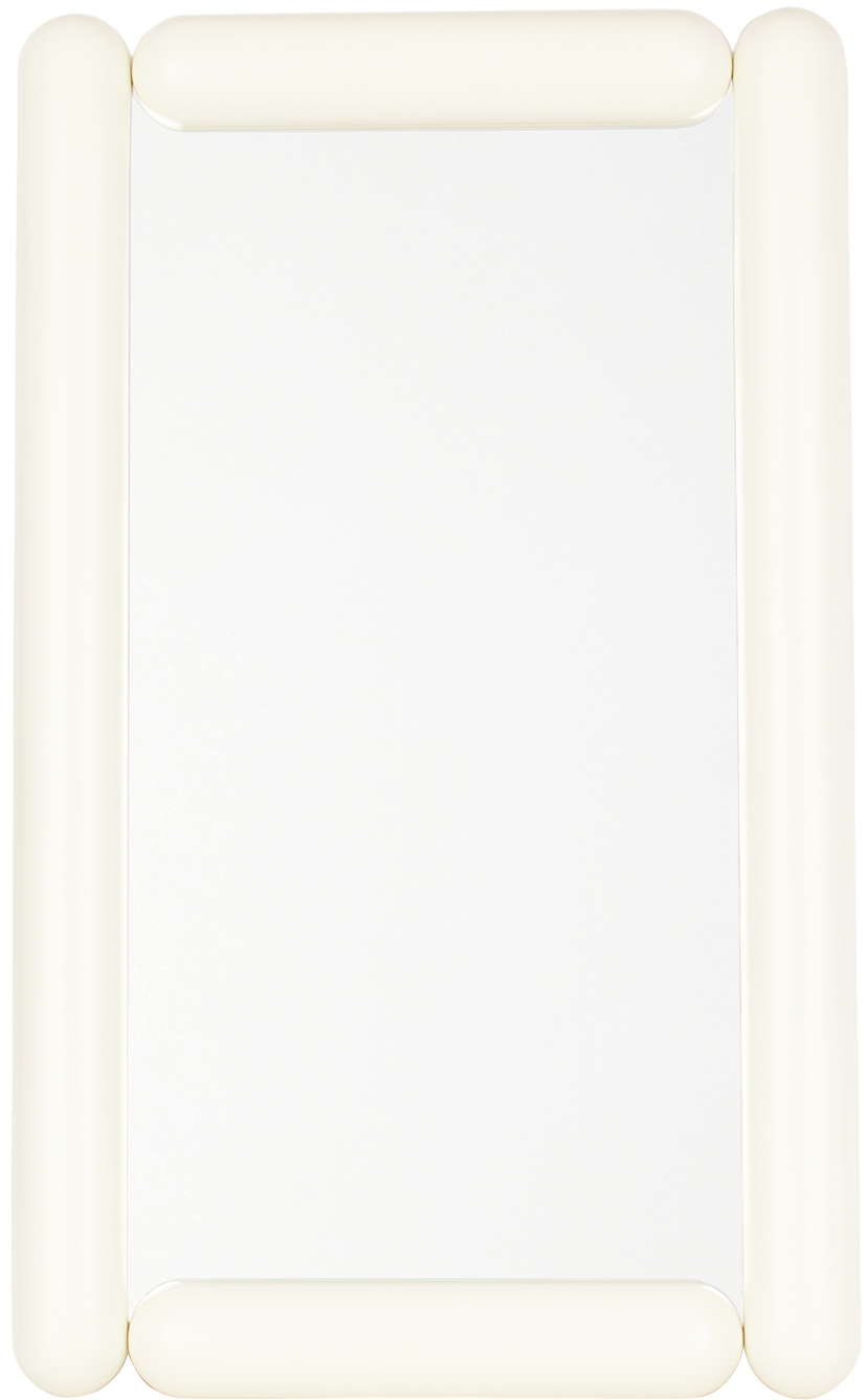 Gustaf Westman Objects Off-white Chunky Mini Mirror In Cream