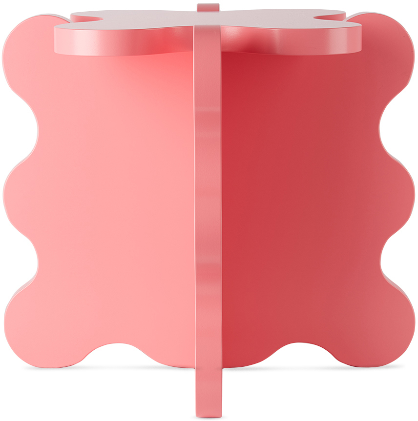 Gustaf Westman Objects Ssense Exclusive Pink Mini Curvy Table In Bright Pink