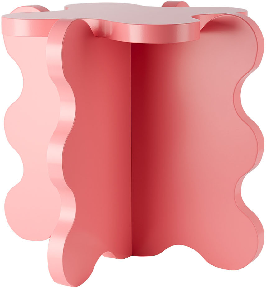 Gustaf Westman Objects Ssense Exclusive Pink Mini Curvy Table In Bright Pink