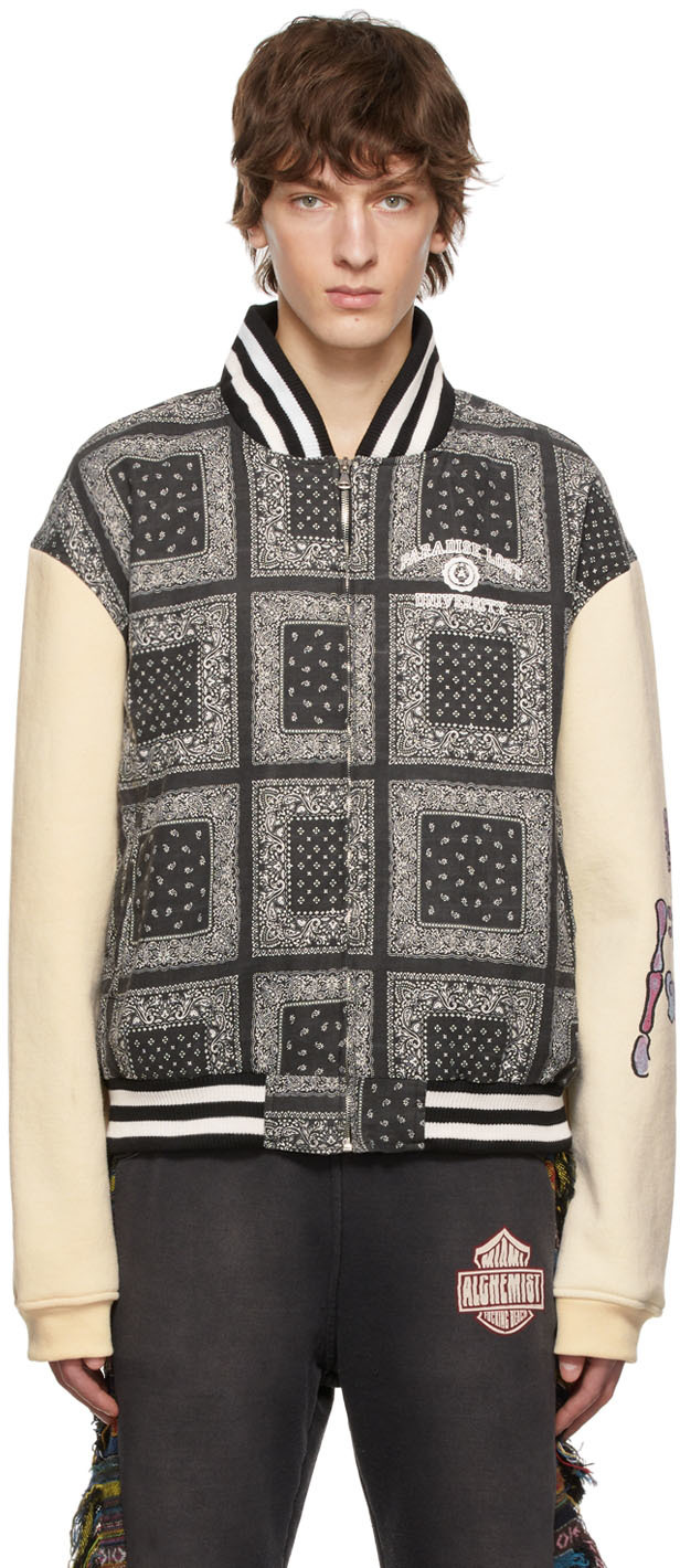 Louis Vuitton Monogram Cotton Jersey Bomber Dark Grey