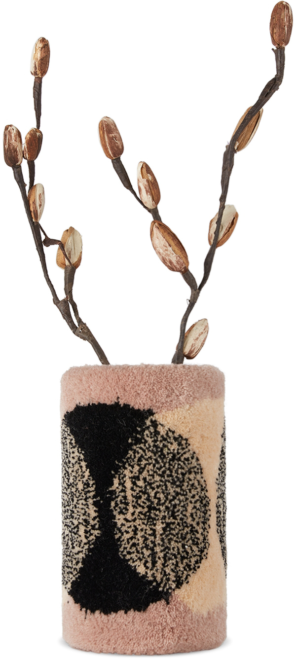 Ugly Rugly Pink Tufted Vase In Portal
