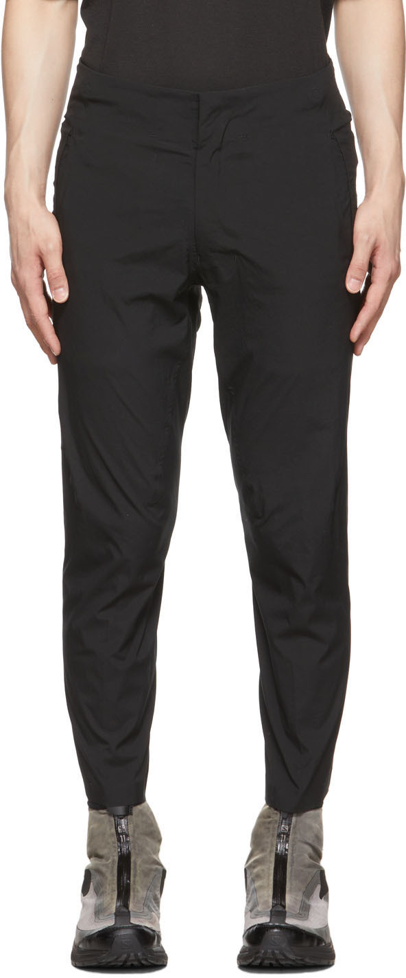 Black Polyester Trousers by Descente ALLTERRAIN on Sale