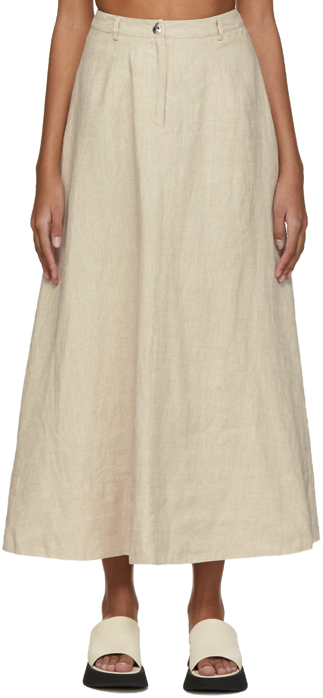 Staud Off-White Cybele Skirt