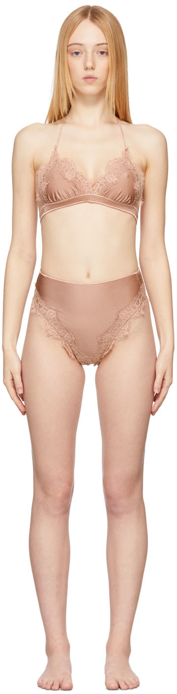 Oséree Pink High Waisted Travaillé Bikini