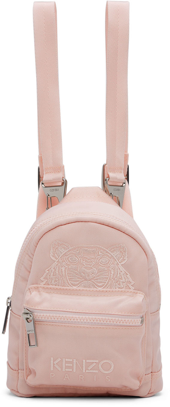 Kenzo Pink Mini Kampus Tiger Backpack SSENSE UK