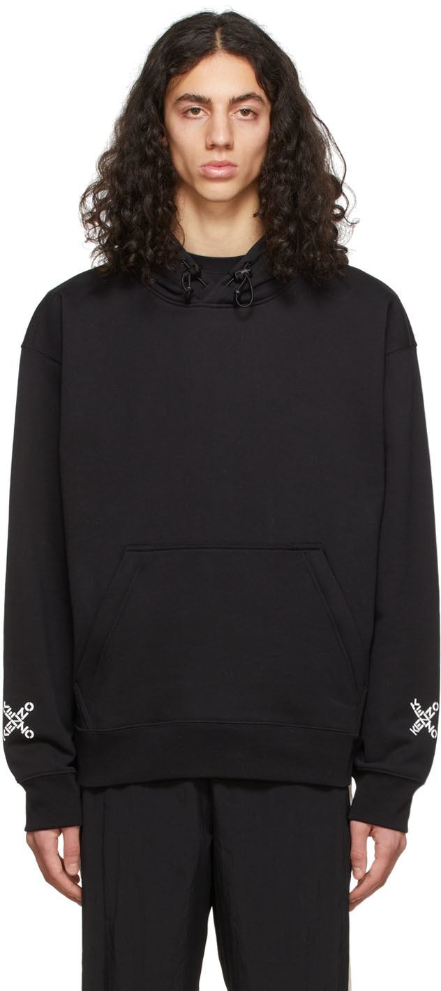 Kenzo: Black Sport Oversize Hoodie | SSENSE