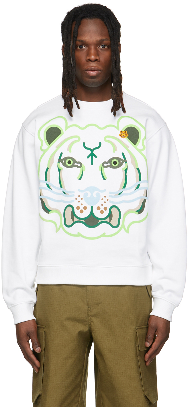 White Classic Tiger Sweatshirt