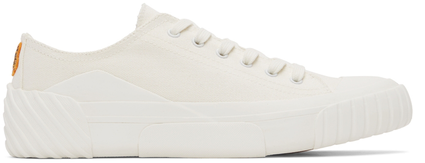Kenzo White Crest Low Sneakers