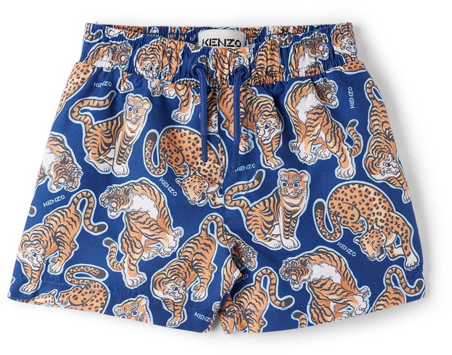 Kenzo Baby Blue Swim Shorts In 829 Blue | ModeSens