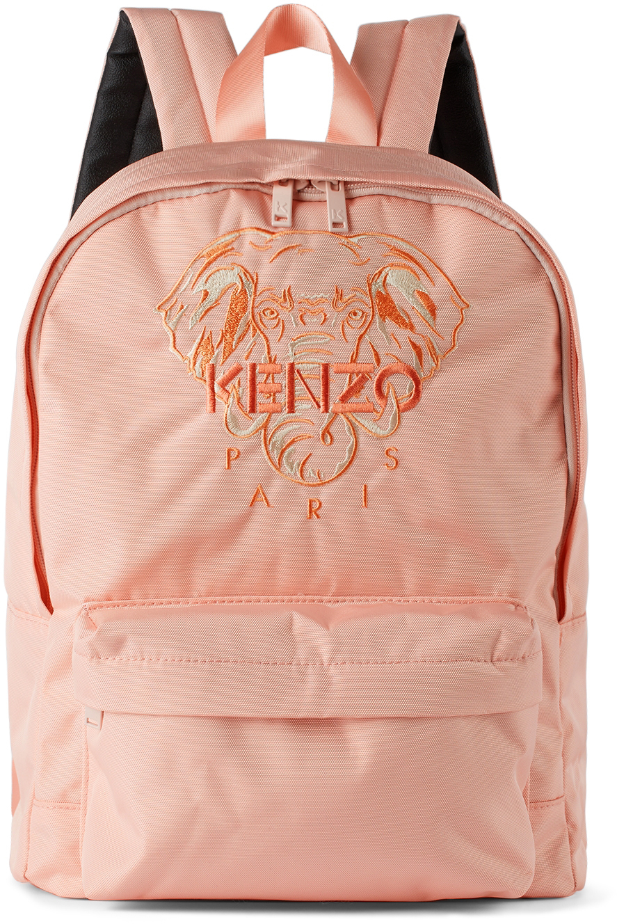 Kenzo Kids Pink Elephant Backpack In 471 Pink