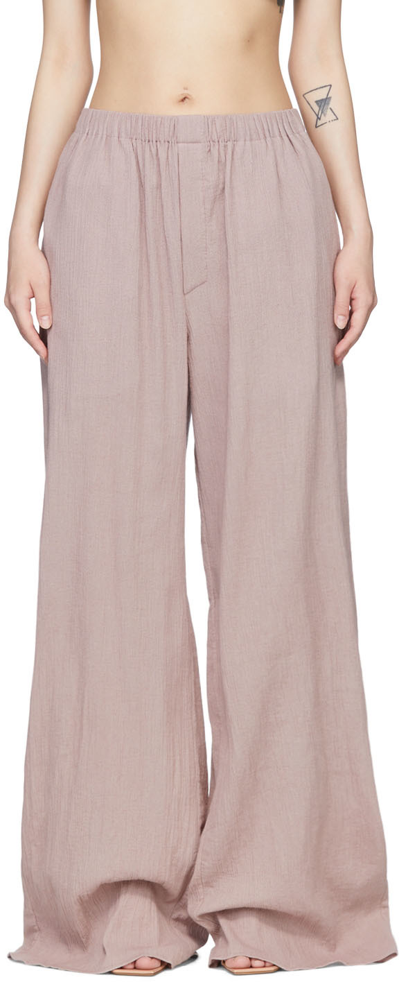 Ludovic de Saint Sernin Pink Cotton Trousers