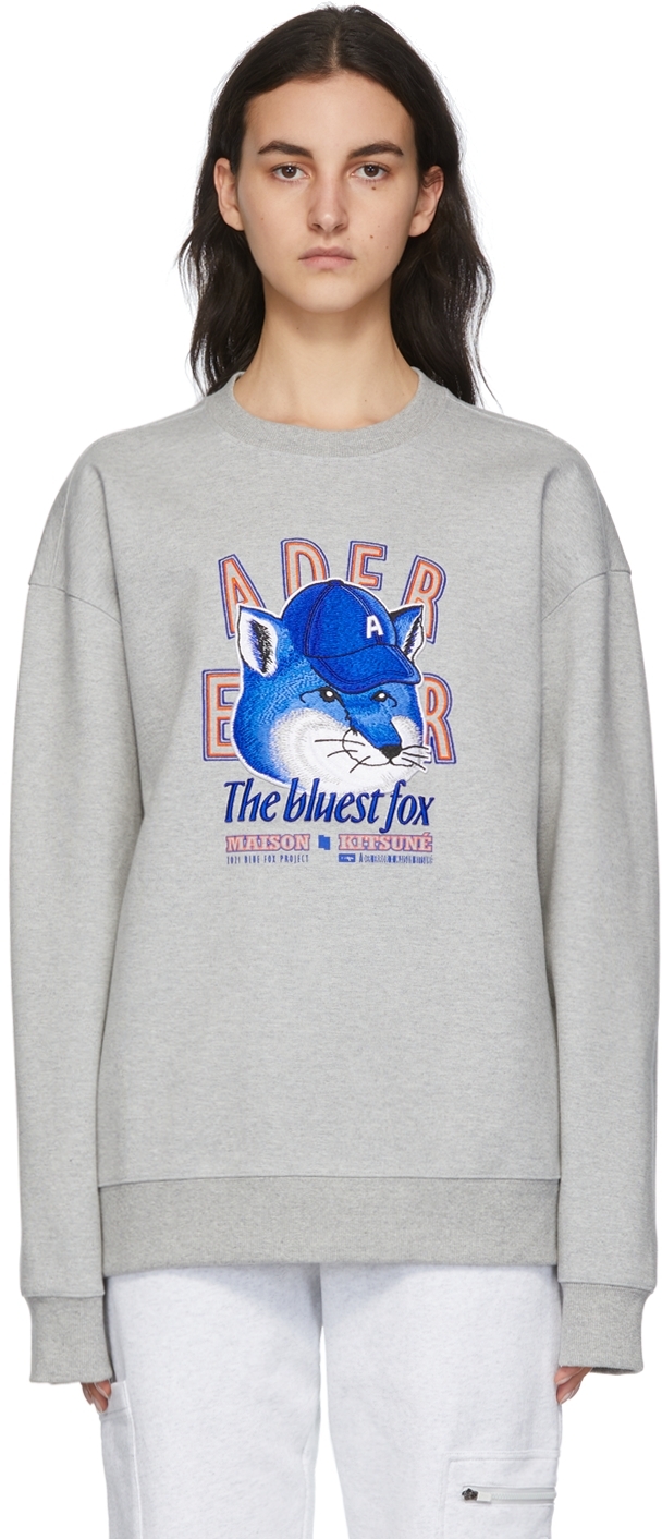 Grey ADER error Edition 'The Bluest Fox' Sweatshirt