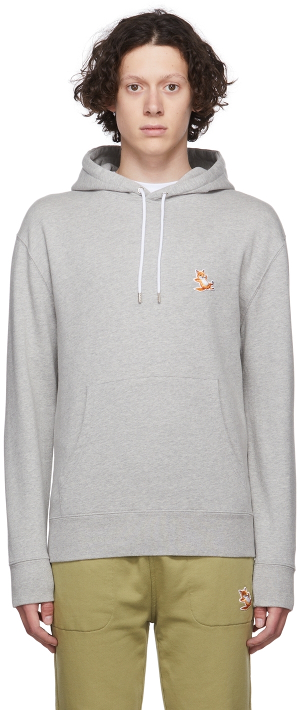 Gray Chillax Fox Hoodie