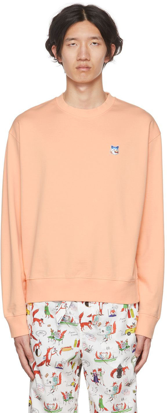 Maison Kitsuné Orange Fox Head Sweatshirt