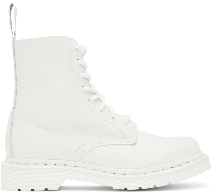 White 1460 Pascal Boots by Dr. Martens on Sale