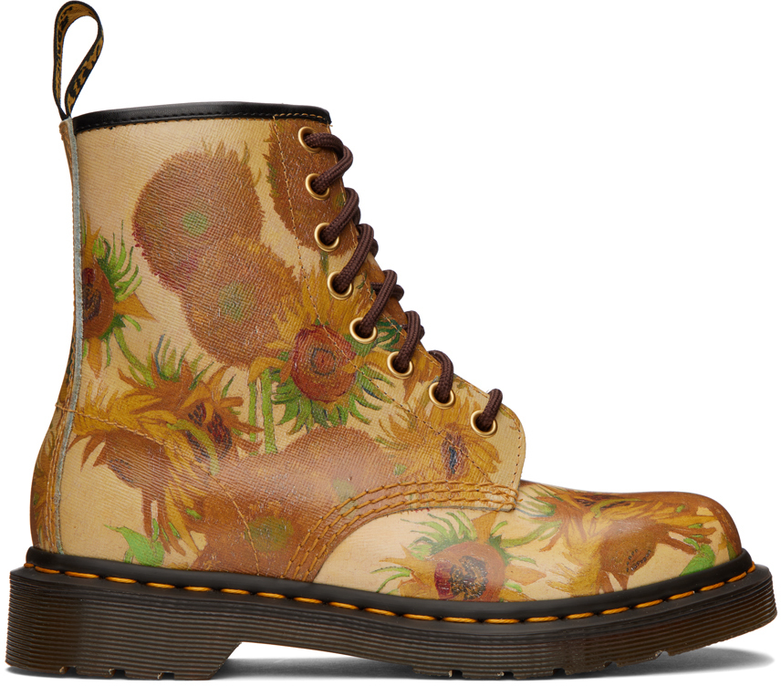 Dr. Martens Yellow The National Gallery Edition Sunflowers 1460 Boots