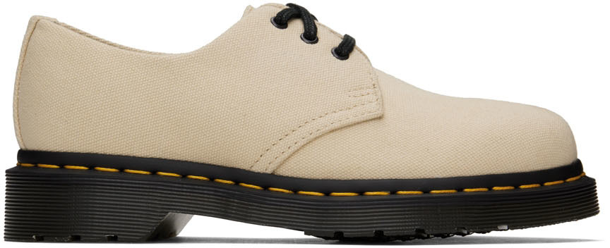 Dr. Martens Off-white 1461 Canvas Oxfords In Warmsand | ModeSens