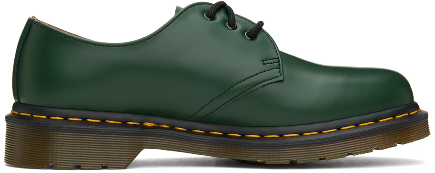 Dr. Martens Men's 1461 Shoe in Green Smooth - 26226300