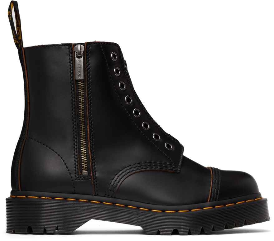 Dr. Martens Vintage Smooth Laceless 1460 Bex Boots In Black