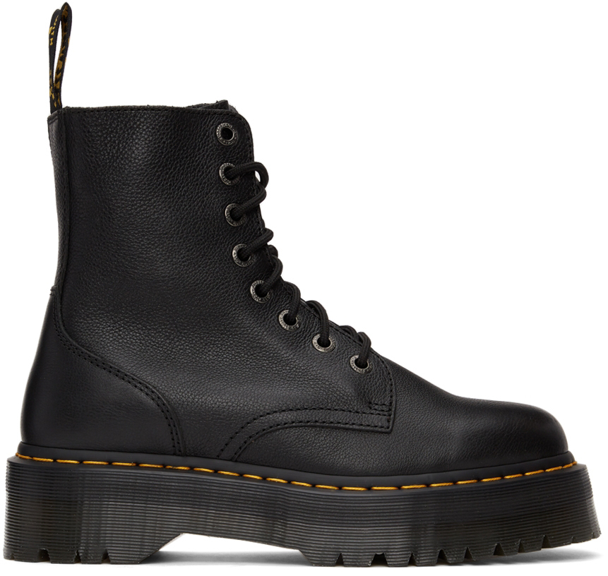 Dr. Martens Black Leather Jadon Pisa Platform Boots