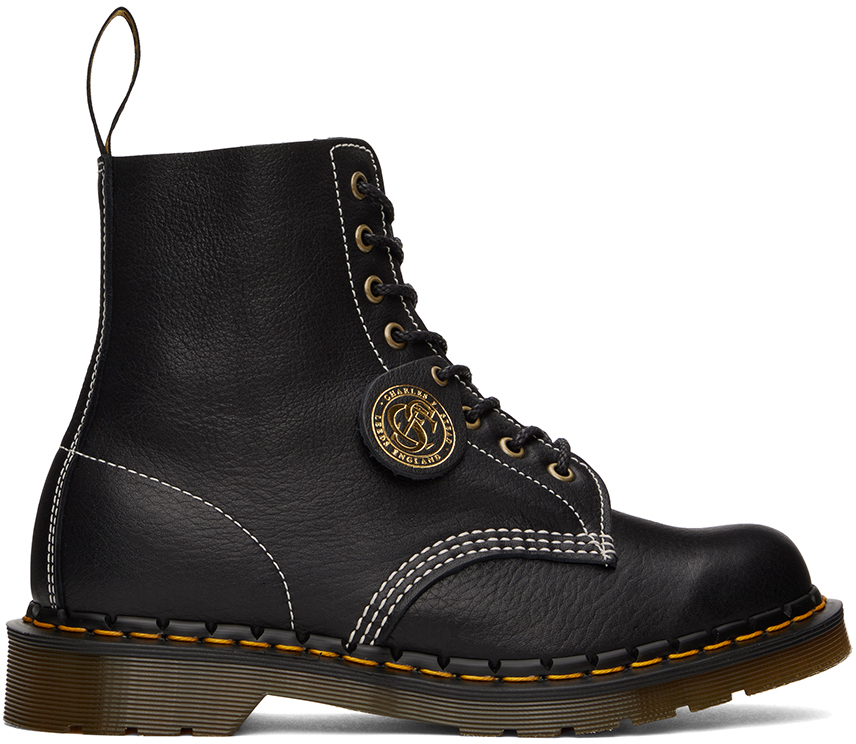 Dr. Martens Black 'Made In England' 1460 Pascal Boots