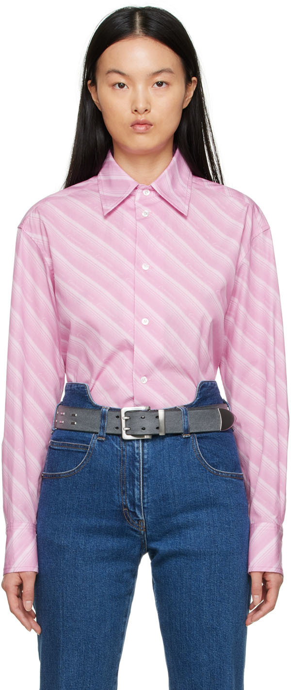 Commission SSENSE Exclusive Pink Cotton Shirt