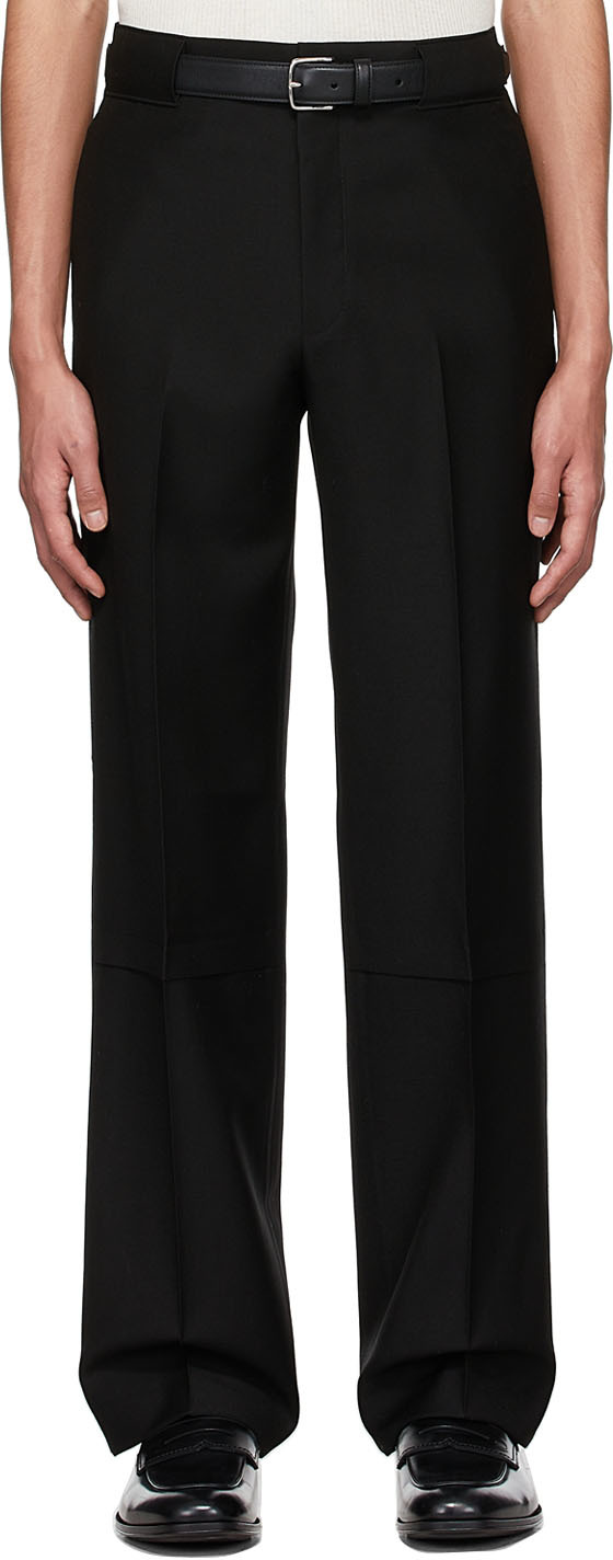 Commission SSENSE Exclusive Black Wool Trousers
