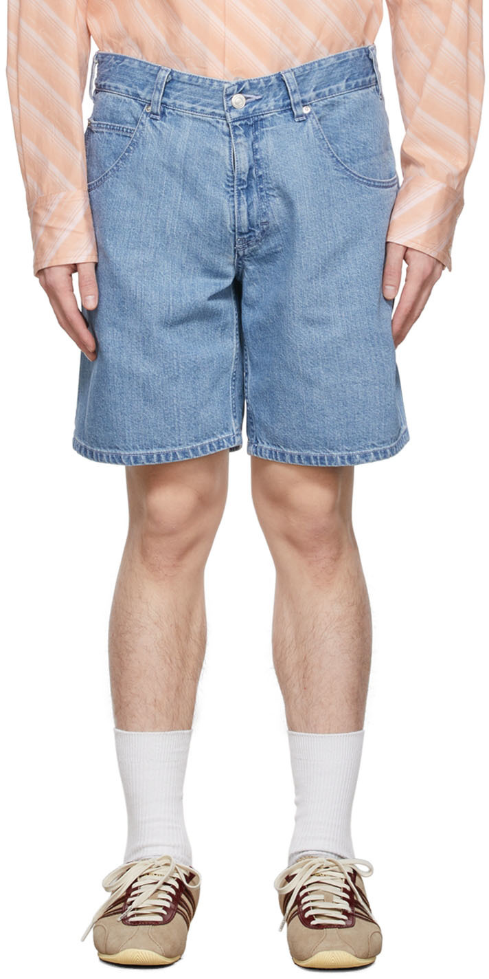 Commission SSENSE Exclusive Blue Denim Shorts