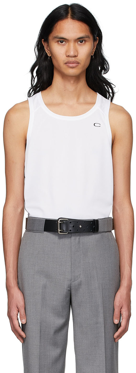 Commission Ssense Exclusive White Polyester Tank Top | ModeSens