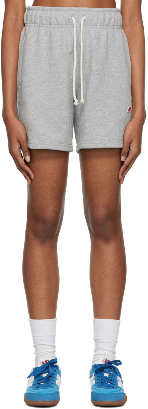 New Balance Gray Made In USA Core Shorts