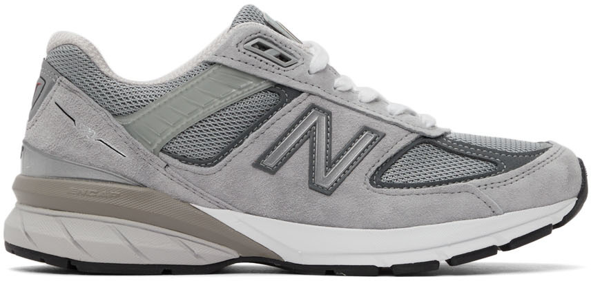 New Balance: Grey Made in US 990 v5 Sneakers | SSENSE