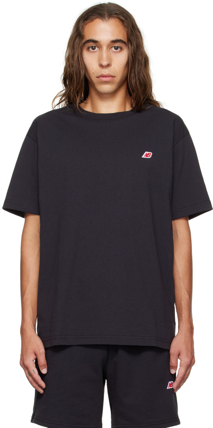 New Balance: Black Made in USA Core T-Shirt | SSENSE Canada