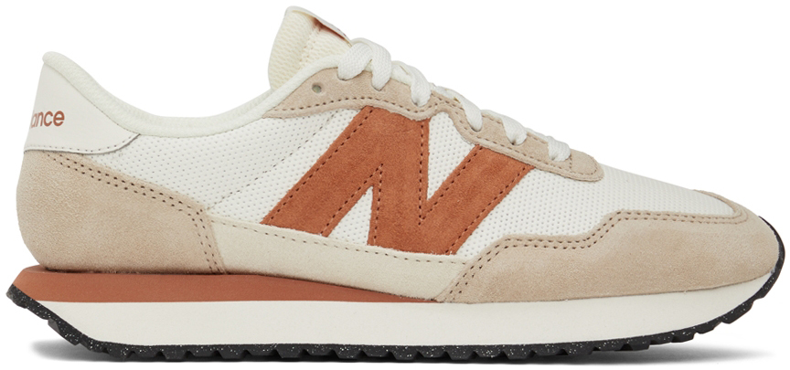 New Balance Uomo 237V1 in Marrone/Beige, Suede/Mesh, Taglia 39.5 - MS237RB