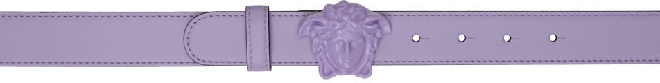 Versace Purple Monochrome Medusa Belt
