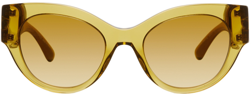 Versace Yellow Medusa Chain Sunglasses