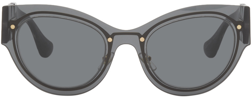 Versace Black Medusa Biggie Butterfly Sunglasses