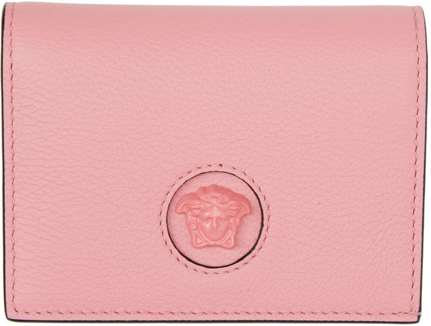 Versace Pink 'La Medusa' Bifold Wallet