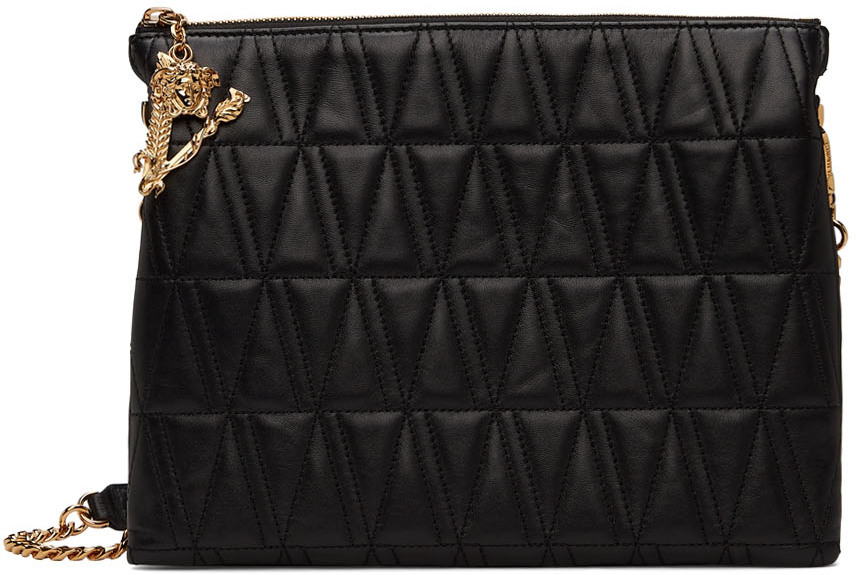 Versace Black Virtus Soulder Bag
