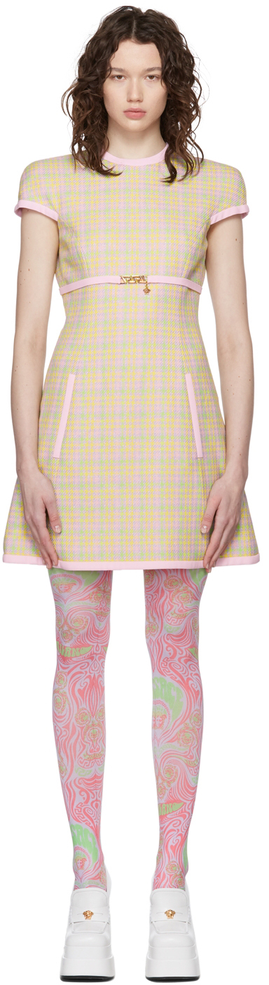 Versace Multicolor A-Line Short Dress