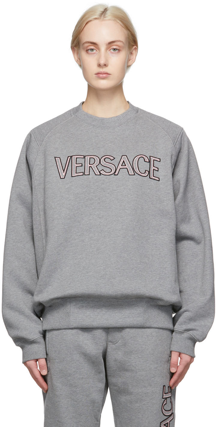 Versace Grey Logo Sweatshirt