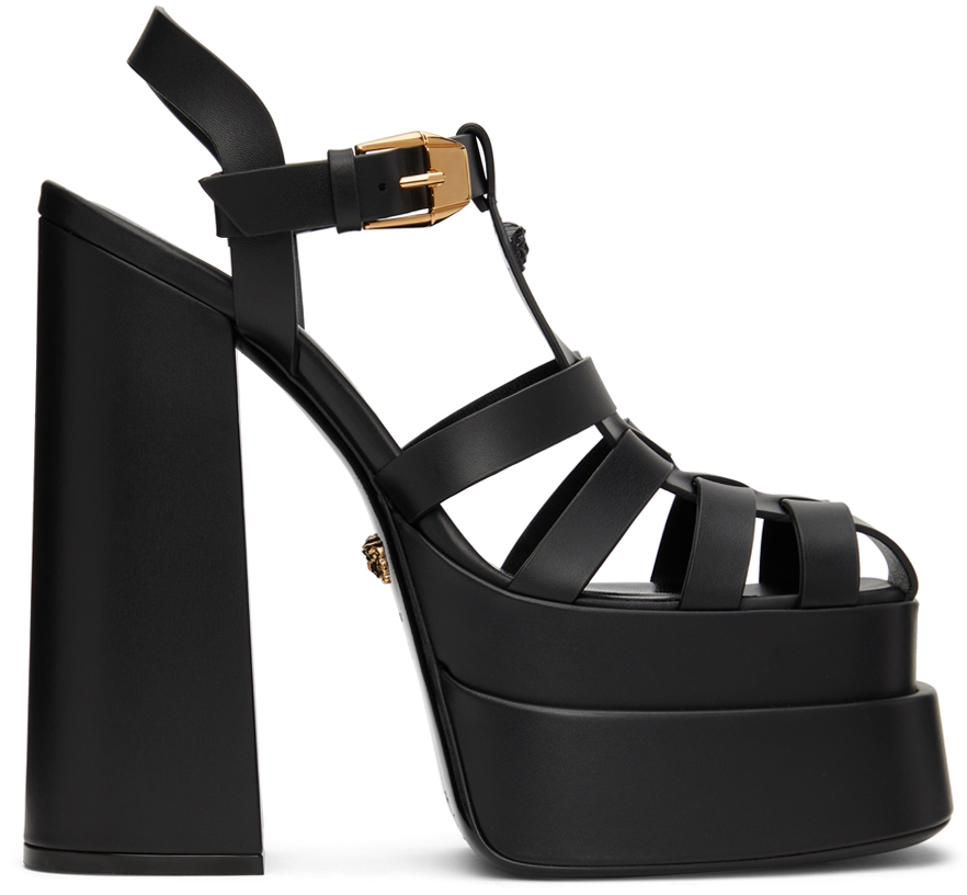 Ssense Donna Scarpe Scarpe con plateau Sandali con plateau Black La Medusa Platform Sandals 