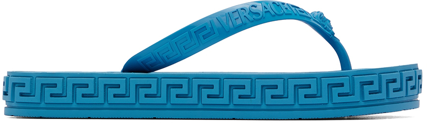 Versace Blue Pool Slides