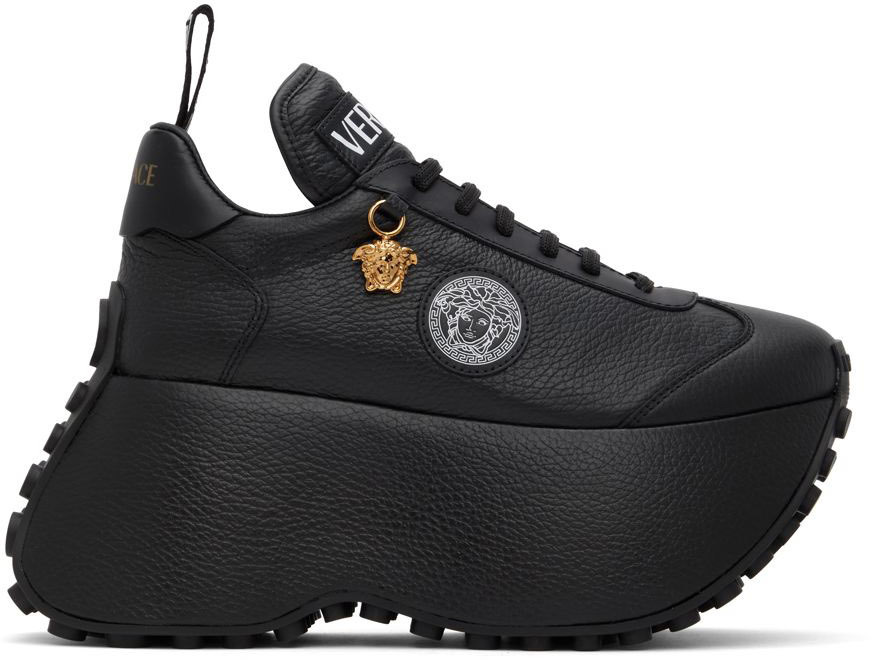 Versace Black Triplatform Sneakers