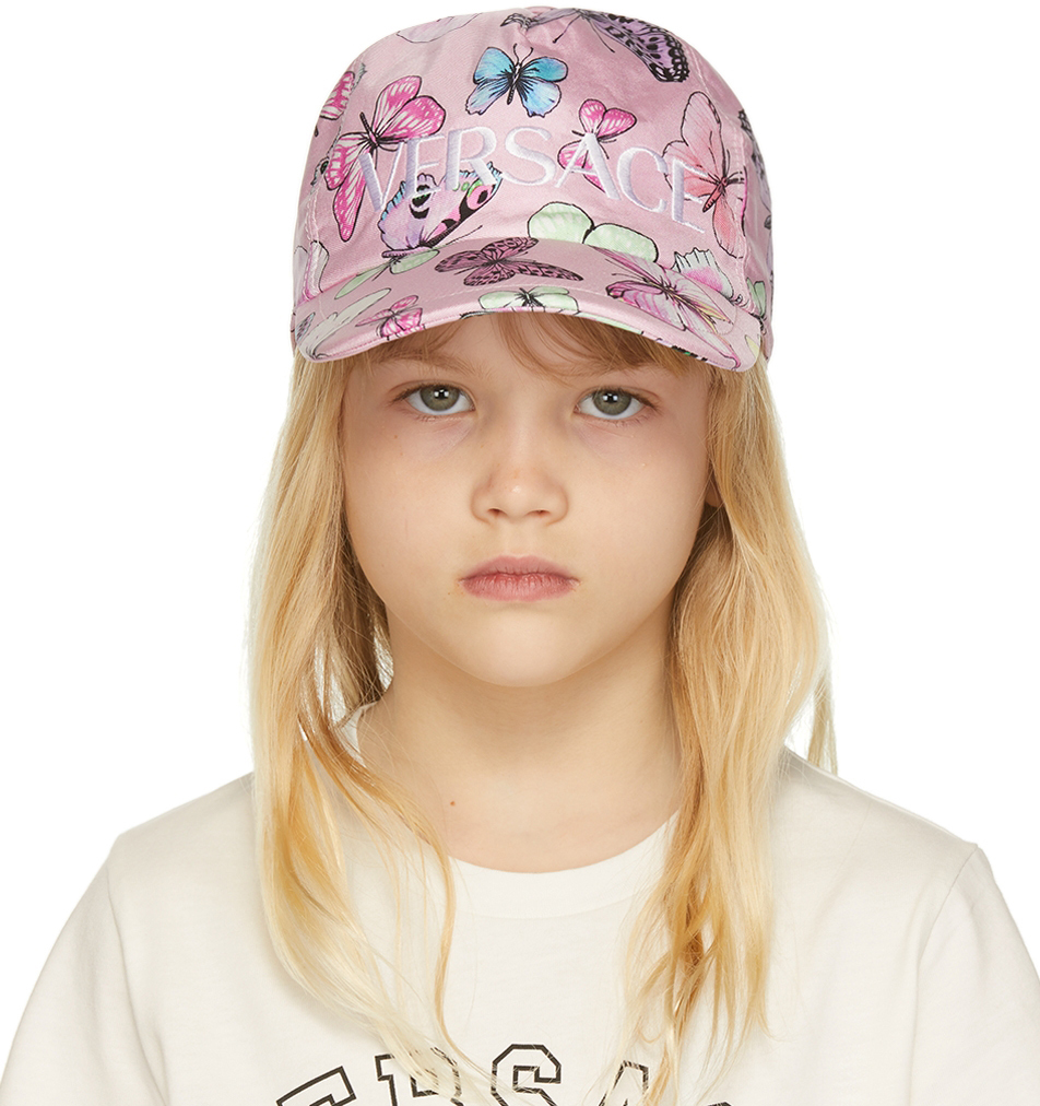 Versace Baby Pink Butterfly Cap