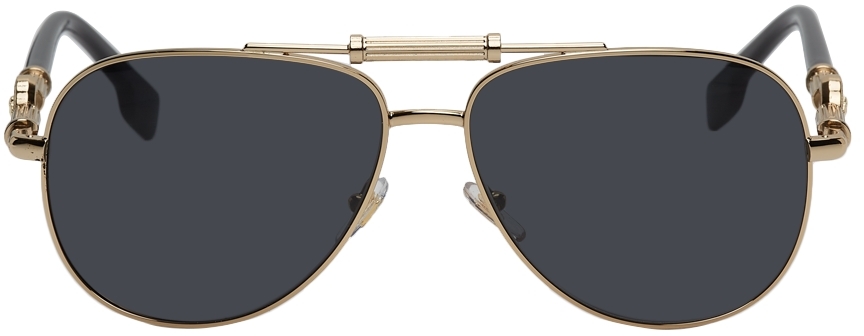Versace Gold Medusa Aviator Sunglasses