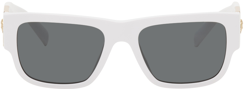 Versace White Medusa Stud Sunglasses