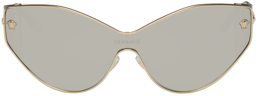 Versace Gold Medusa Chic Sunglasses