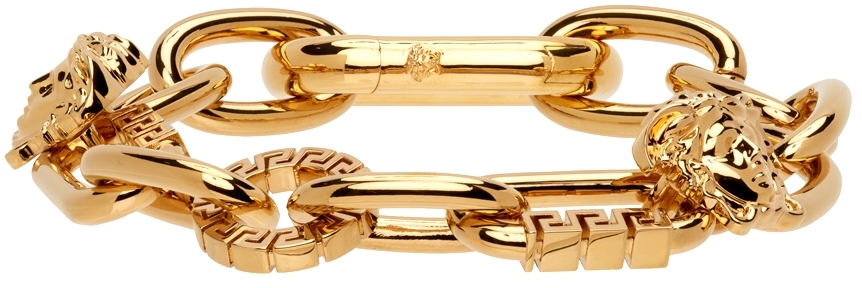 Gold Medusa Bracelet Ssense Uomo Accessori Gioielli Bracciali 