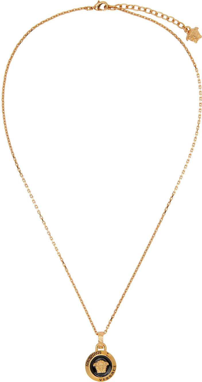 Haiku Geweldige eik Handvest Versace: Gold Medusa Head Necklace | SSENSE